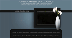 Desktop Screenshot of marlercampbelldental.com